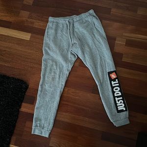 Grey Nike Sweatpants Medium